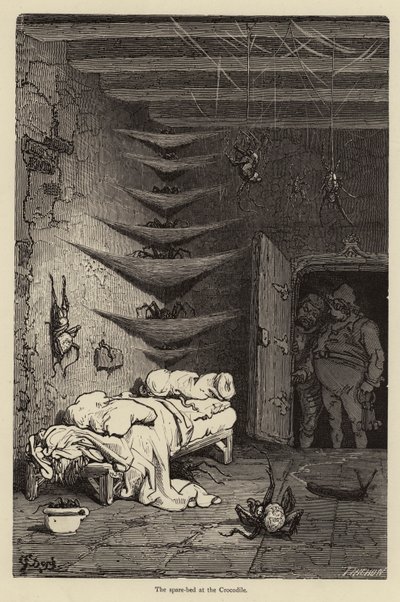 Il letto di riserva al Coccodrillo da Gustave after Dore